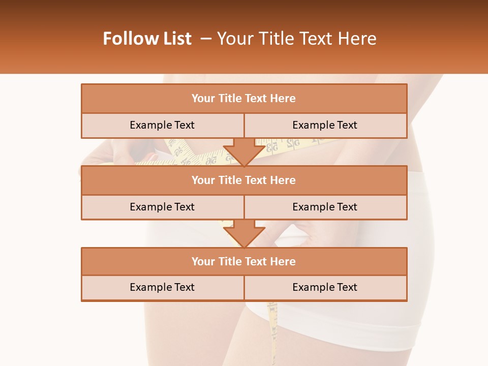 The Girl Measures The Waist PowerPoint Template