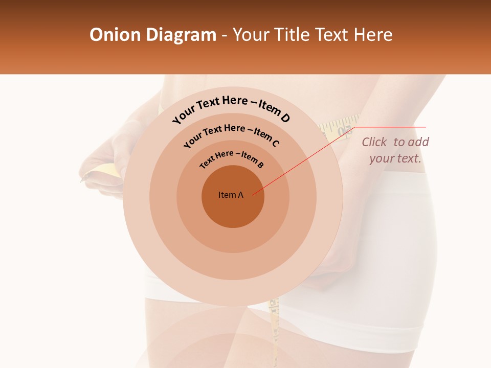 The Girl Measures The Waist PowerPoint Template