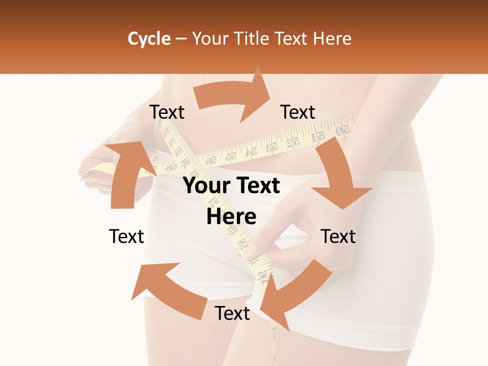 The Girl Measures The Waist PowerPoint Template