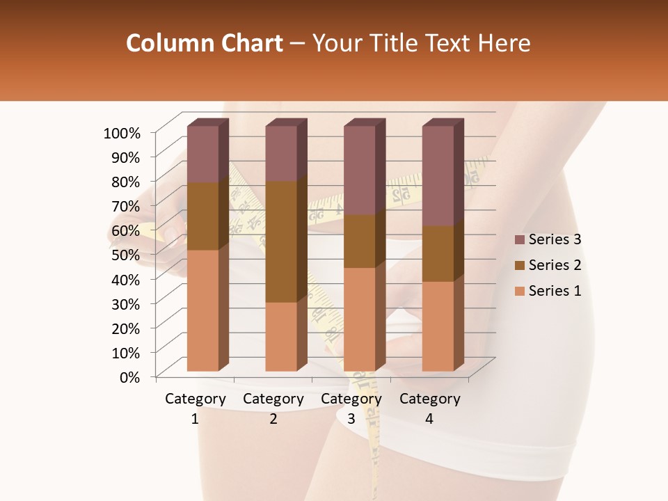 The Girl Measures The Waist PowerPoint Template