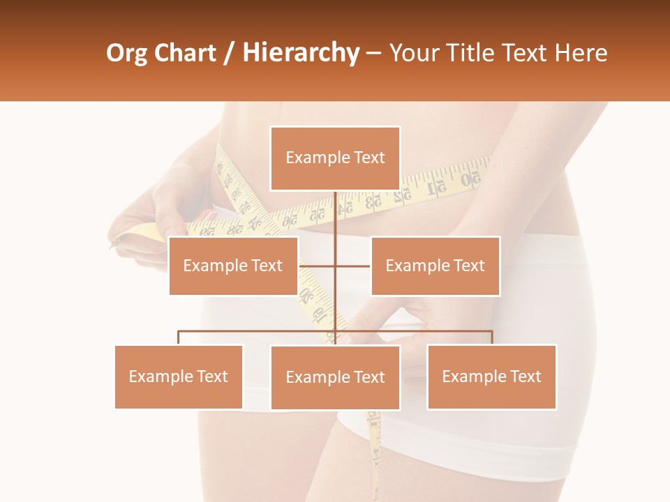 The Girl Measures The Waist PowerPoint Template