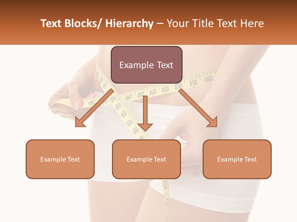 The Girl Measures The Waist PowerPoint Template