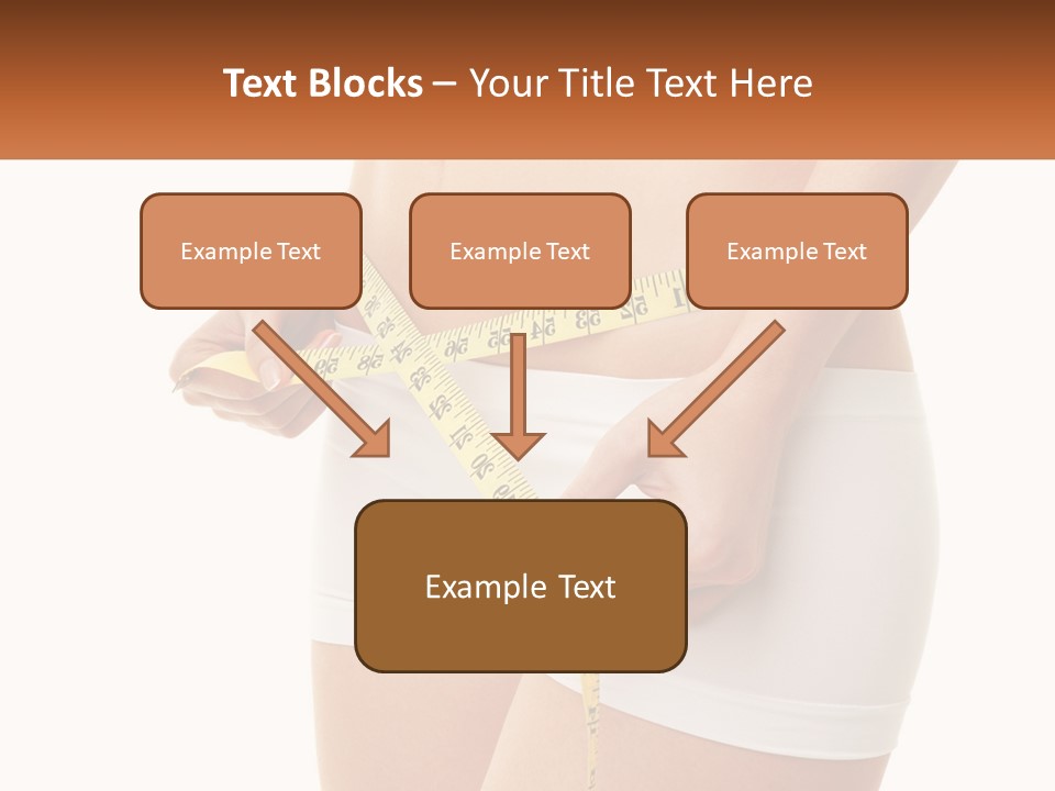 The Girl Measures The Waist PowerPoint Template