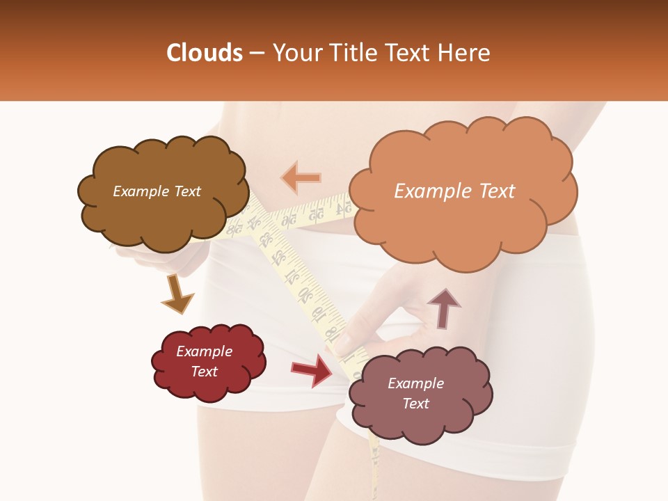 The Girl Measures The Waist PowerPoint Template