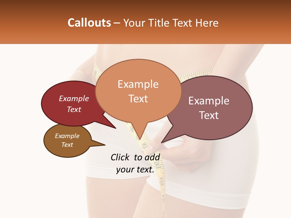 The Girl Measures The Waist PowerPoint Template