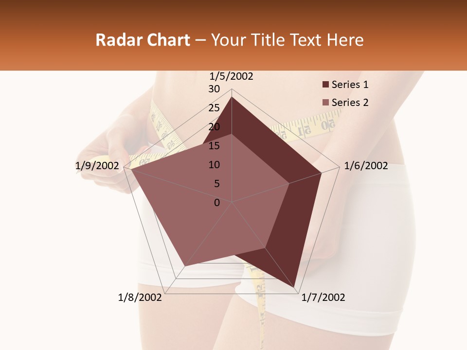 The Girl Measures The Waist PowerPoint Template