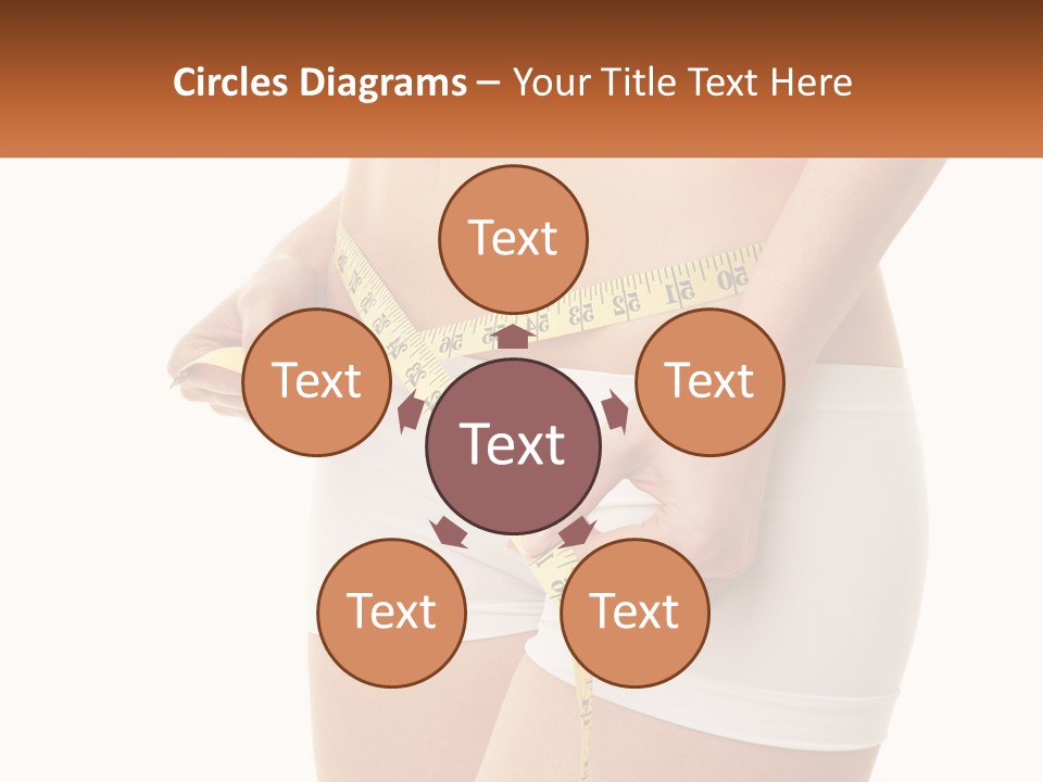 The Girl Measures The Waist PowerPoint Template