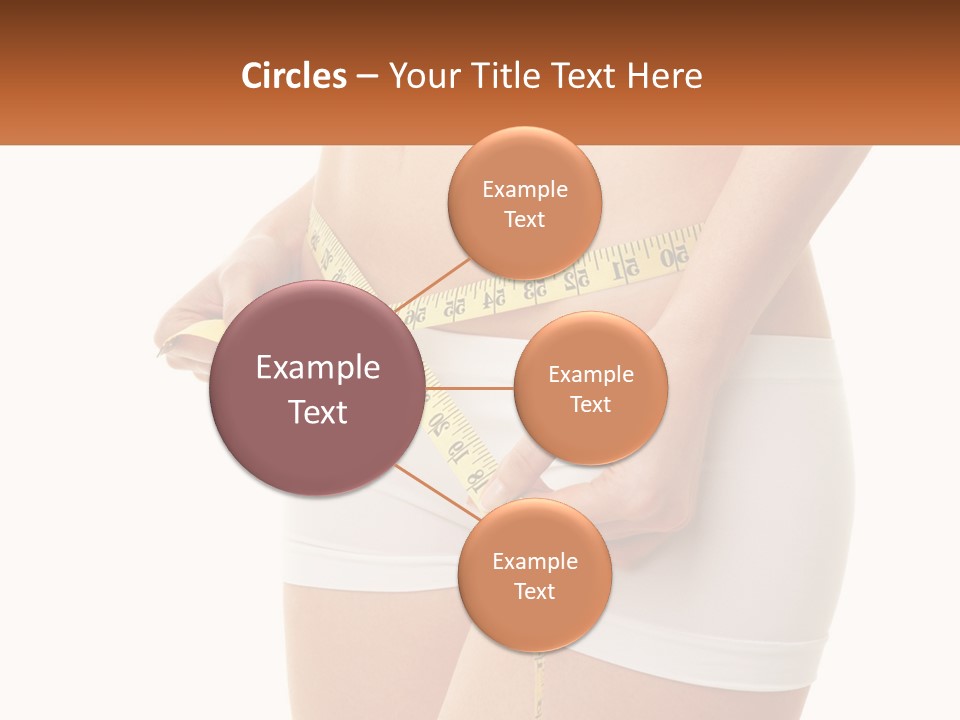 The Girl Measures The Waist PowerPoint Template