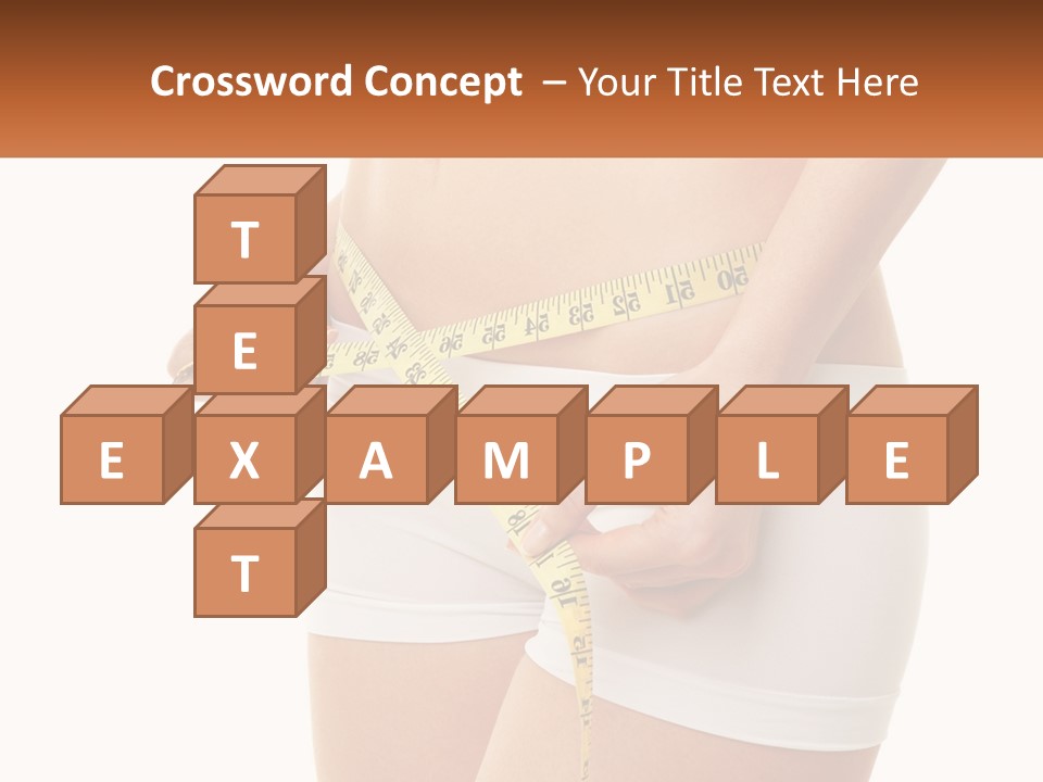 The Girl Measures The Waist PowerPoint Template