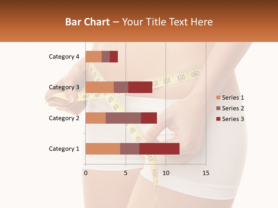 The Girl Measures The Waist PowerPoint Template
