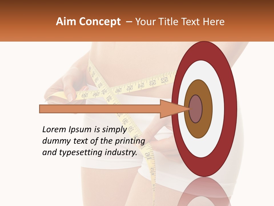 The Girl Measures The Waist PowerPoint Template