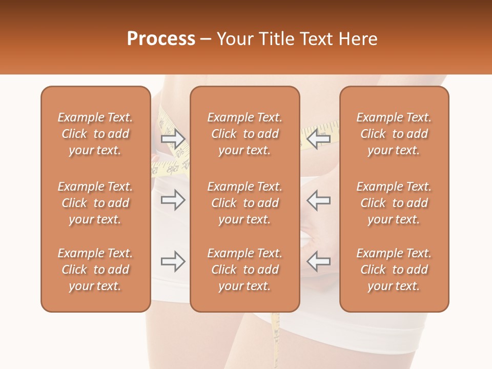The Girl Measures The Waist PowerPoint Template