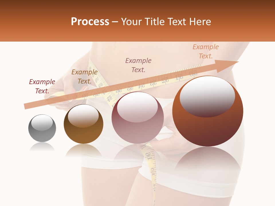 The Girl Measures The Waist PowerPoint Template