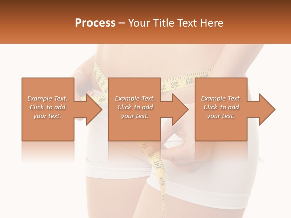 The Girl Measures The Waist PowerPoint Template