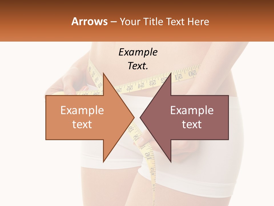 The Girl Measures The Waist PowerPoint Template