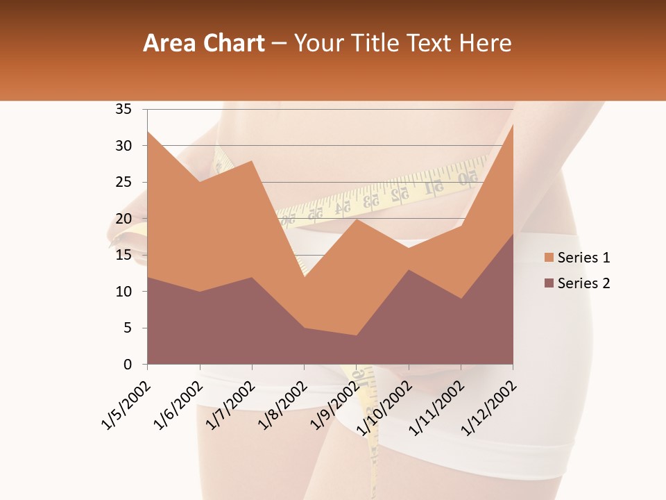 The Girl Measures The Waist PowerPoint Template