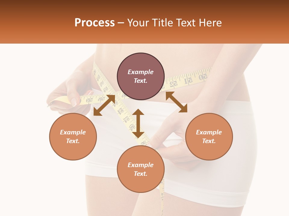 The Girl Measures The Waist PowerPoint Template