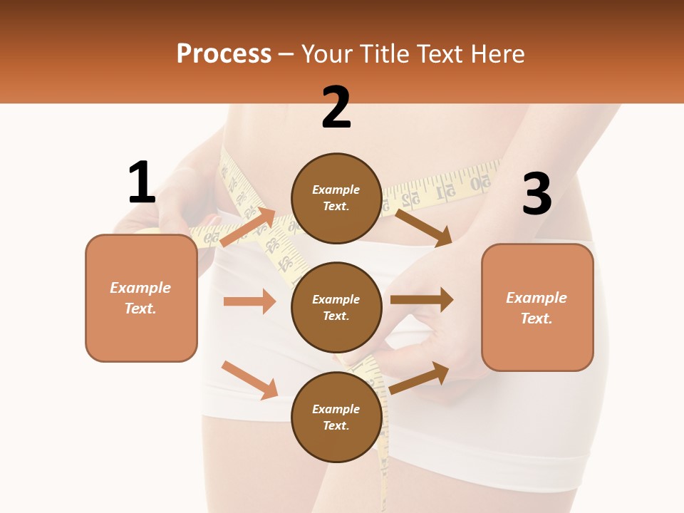 The Girl Measures The Waist PowerPoint Template