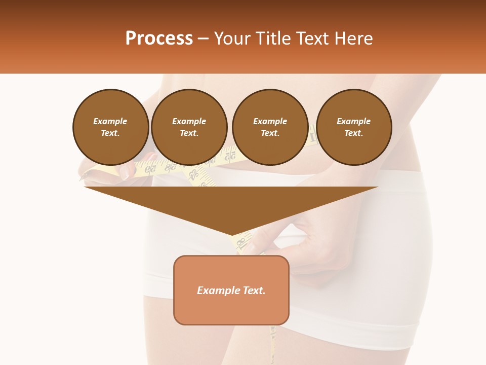 The Girl Measures The Waist PowerPoint Template