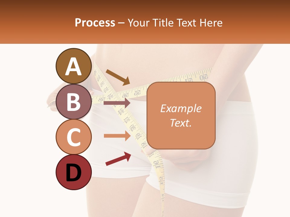 The Girl Measures The Waist PowerPoint Template