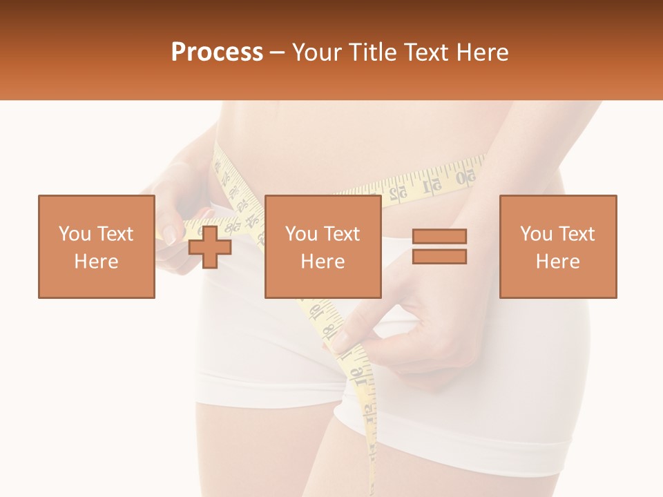 The Girl Measures The Waist PowerPoint Template