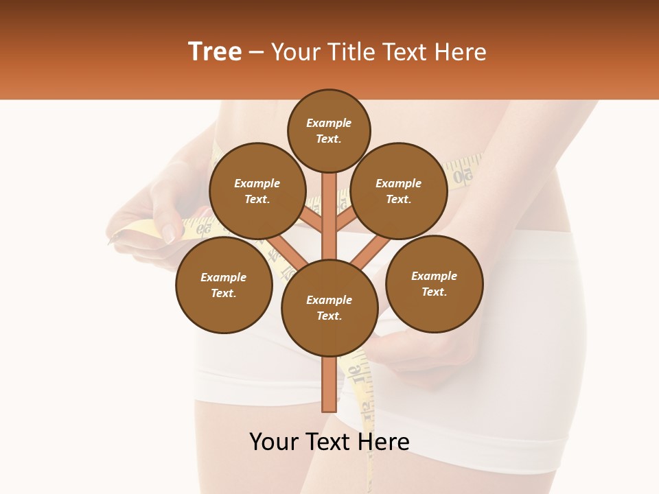 The Girl Measures The Waist PowerPoint Template