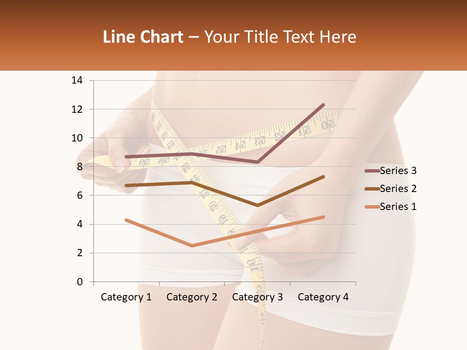 The Girl Measures The Waist PowerPoint Template