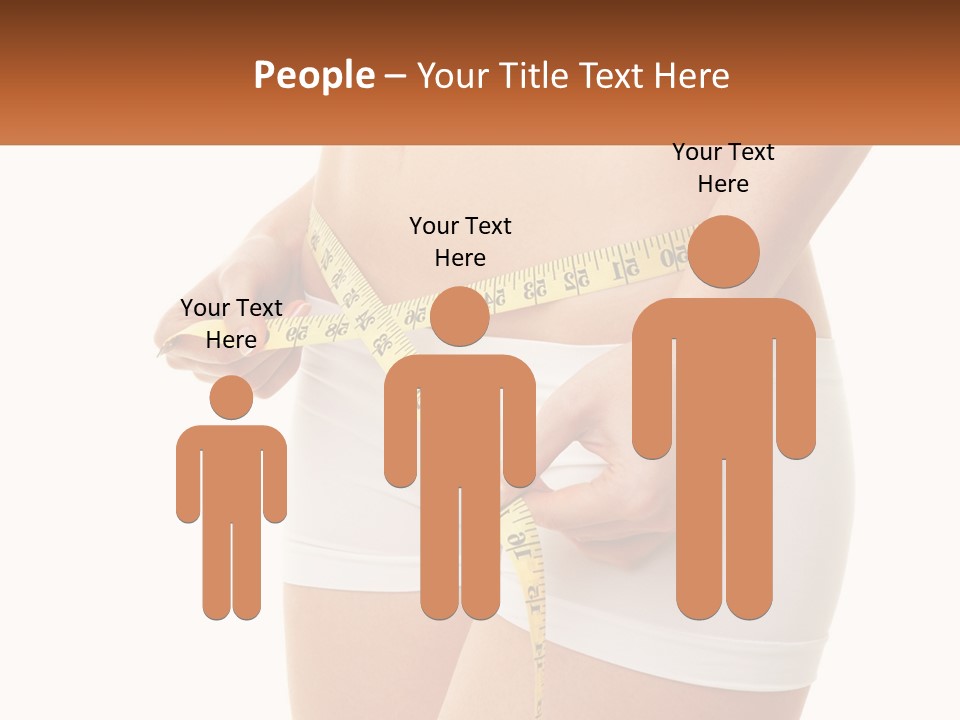 The Girl Measures The Waist PowerPoint Template