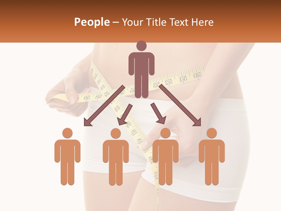 The Girl Measures The Waist PowerPoint Template