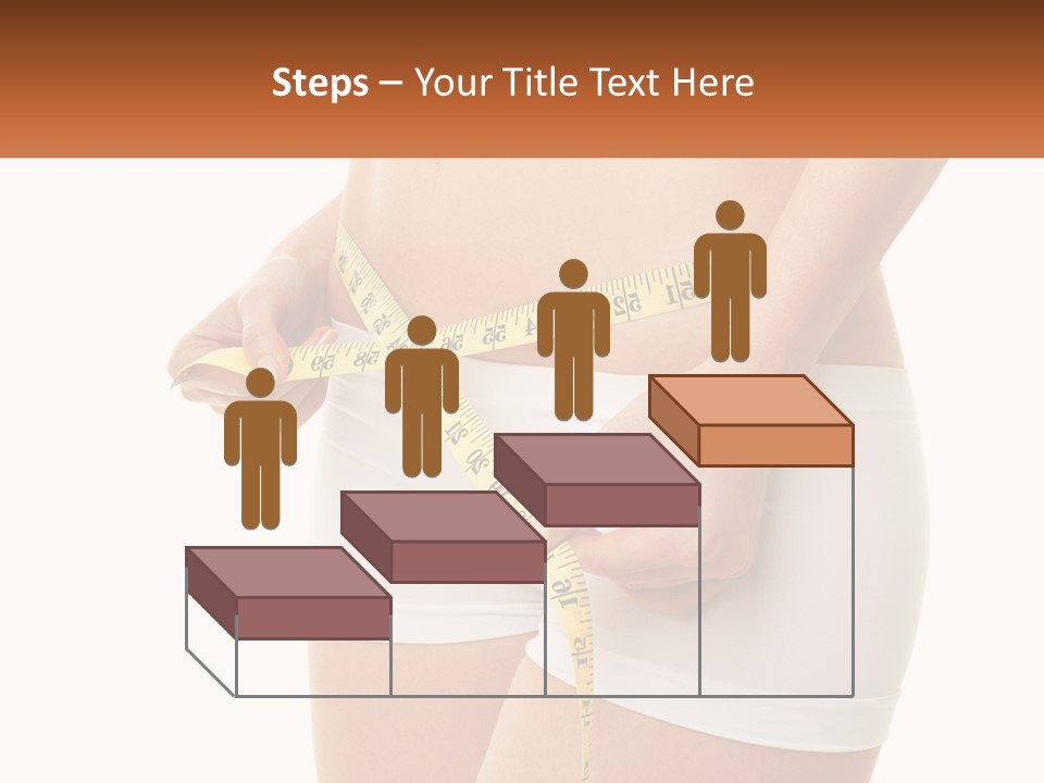 The Girl Measures The Waist PowerPoint Template