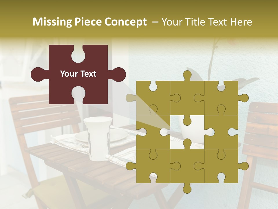 Table On The Balcony PowerPoint Template