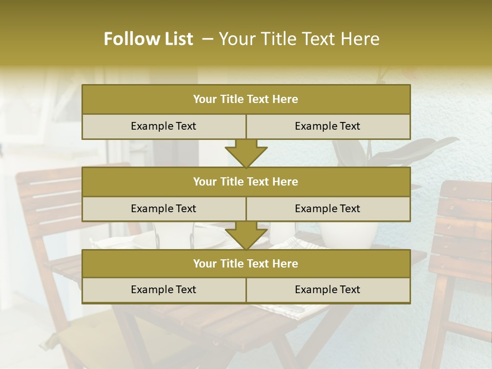 Table On The Balcony PowerPoint Template
