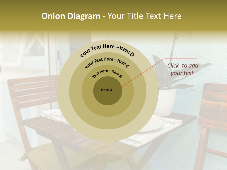 Table On The Balcony PowerPoint Template