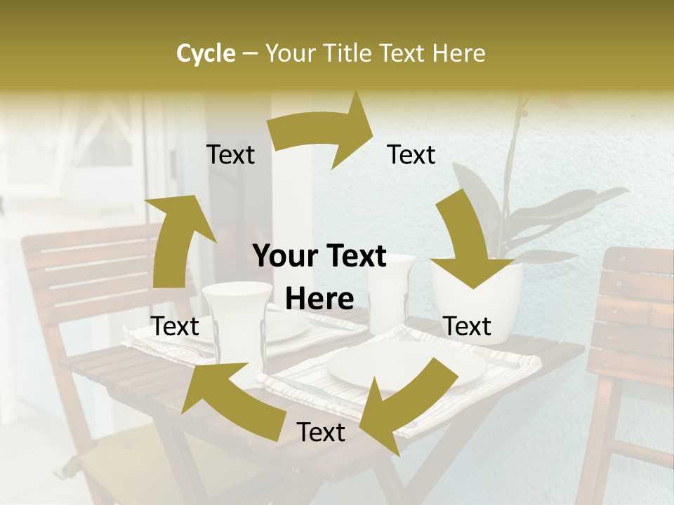 Table On The Balcony PowerPoint Template