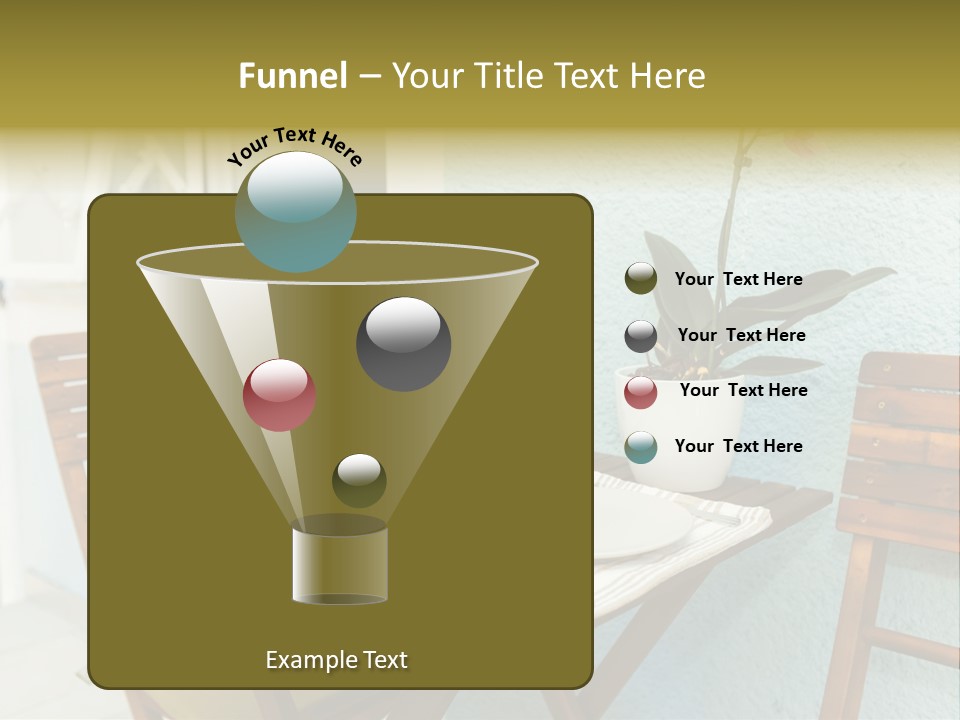 Table On The Balcony PowerPoint Template