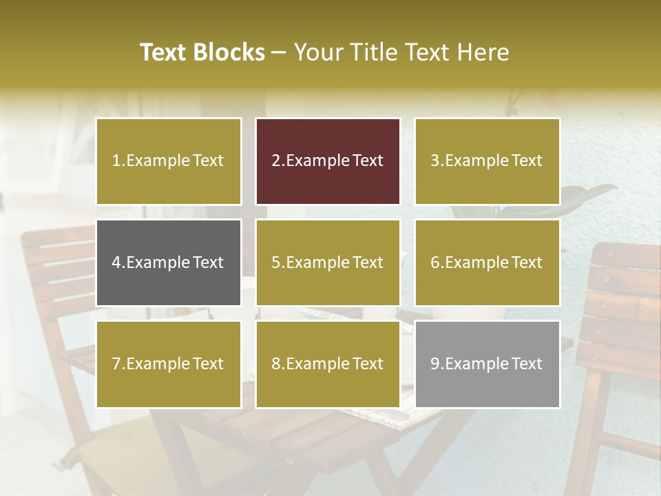 Table On The Balcony PowerPoint Template