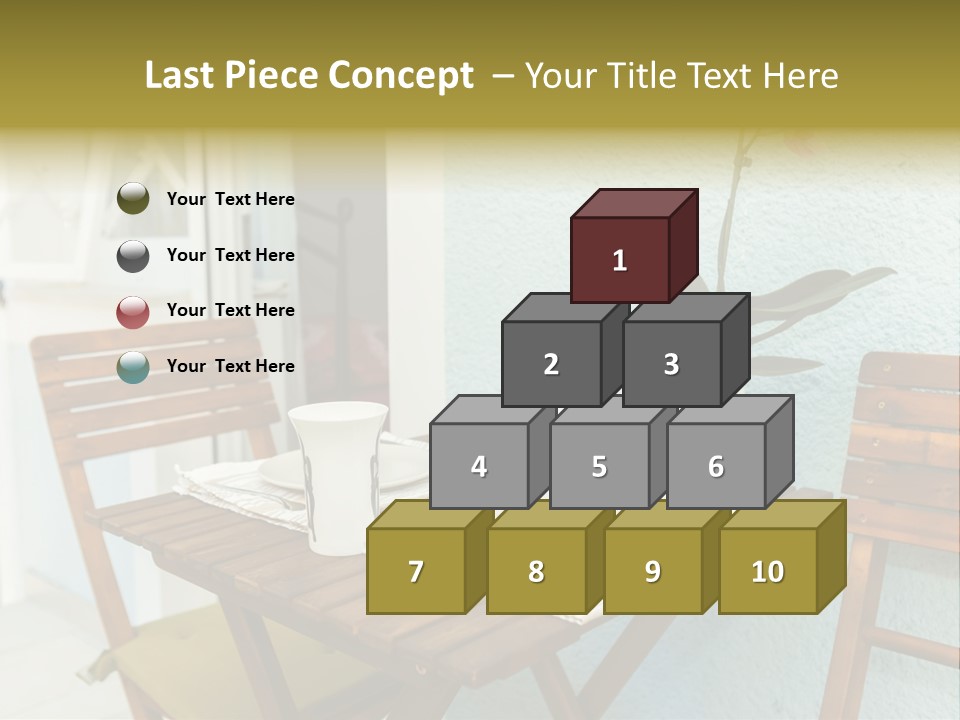 Table On The Balcony PowerPoint Template