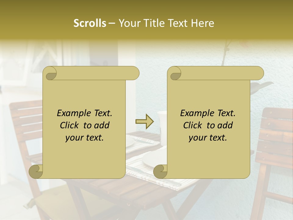 Table On The Balcony PowerPoint Template
