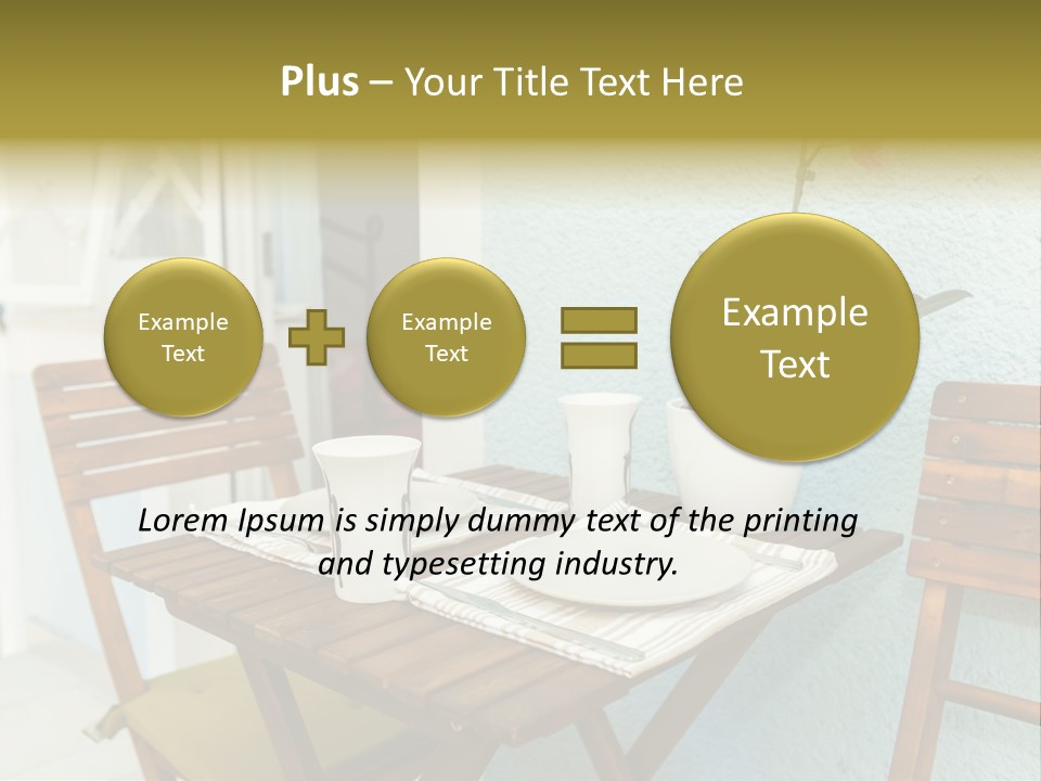 Table On The Balcony PowerPoint Template