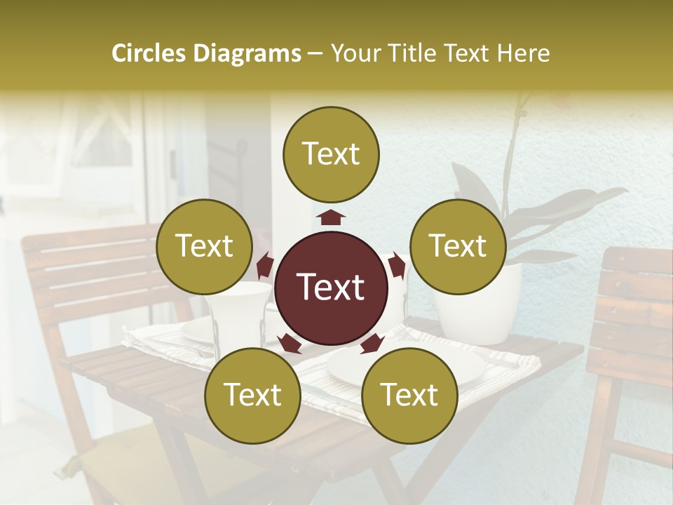 Table On The Balcony PowerPoint Template