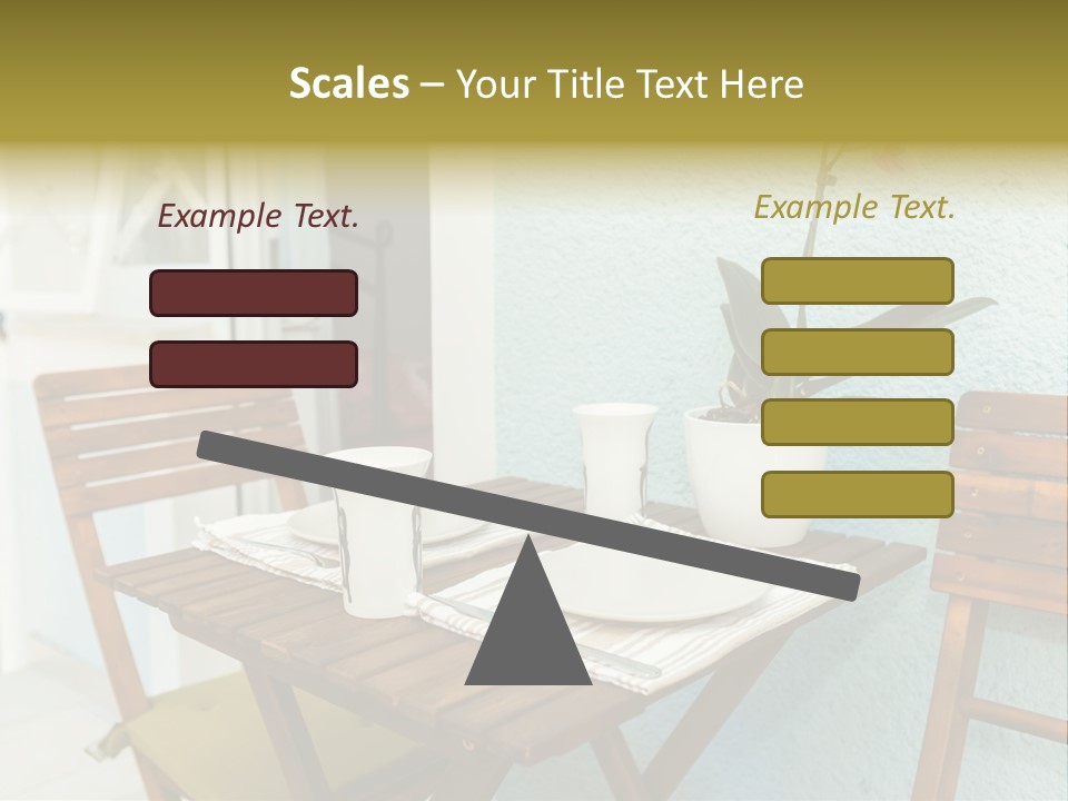 Table On The Balcony PowerPoint Template