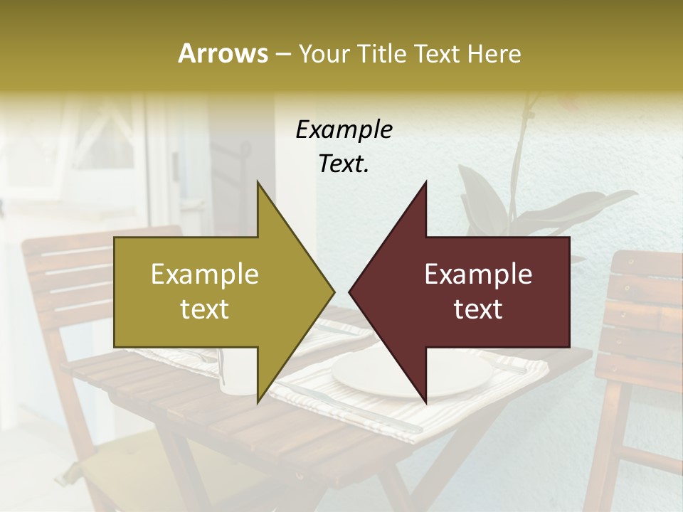 Table On The Balcony PowerPoint Template