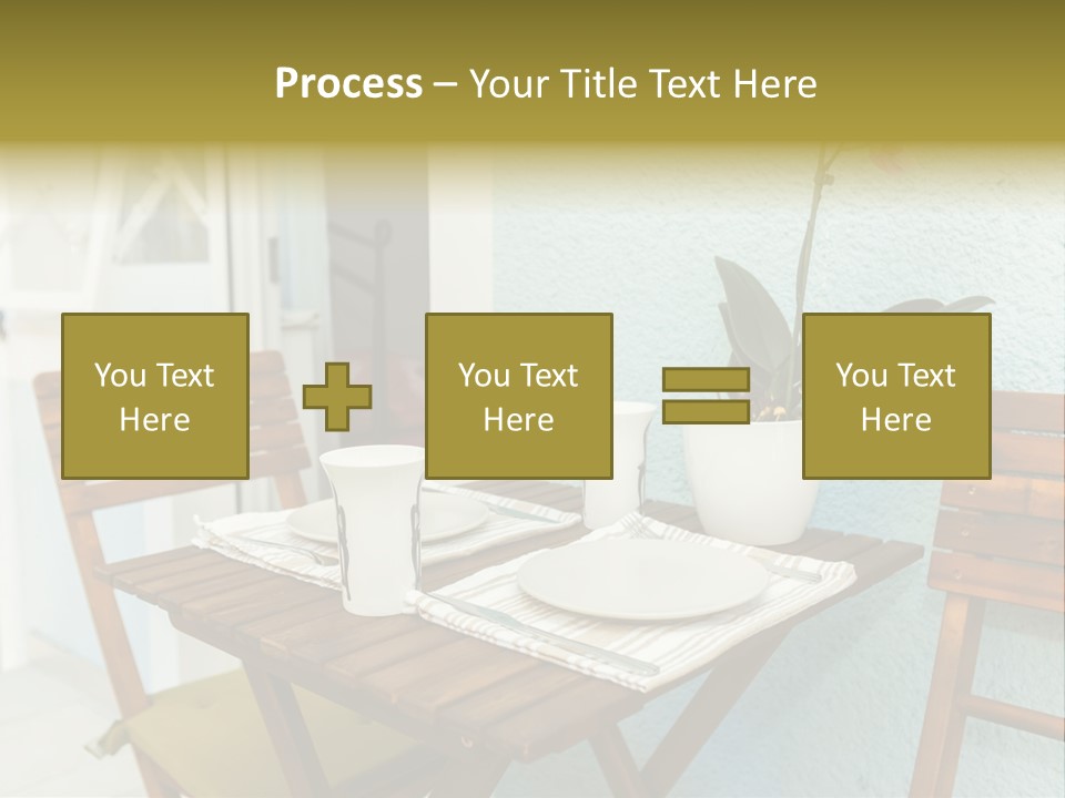 Table On The Balcony PowerPoint Template