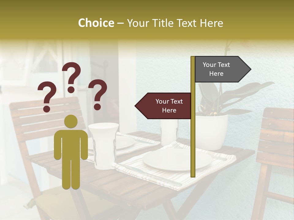 Table On The Balcony PowerPoint Template
