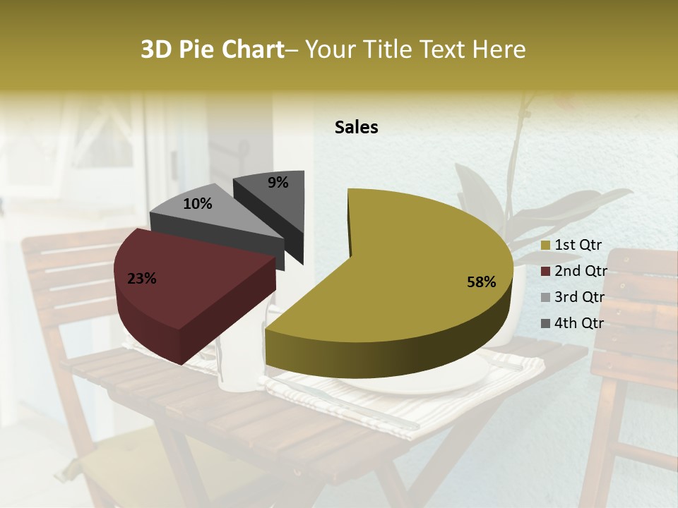 Table On The Balcony PowerPoint Template