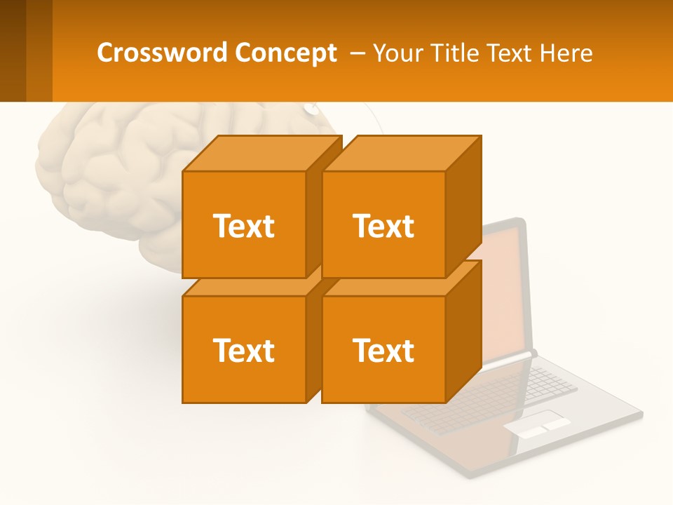 Connecting A Computer To The Brain PowerPoint Template