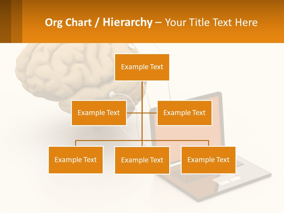 Connecting A Computer To The Brain PowerPoint Template