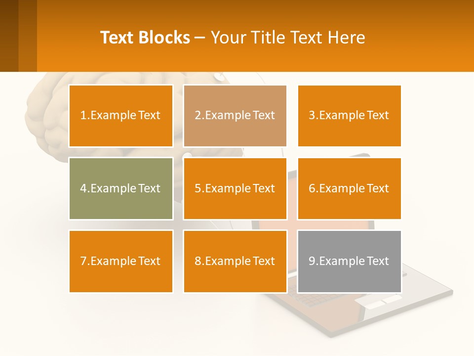 Connecting A Computer To The Brain PowerPoint Template