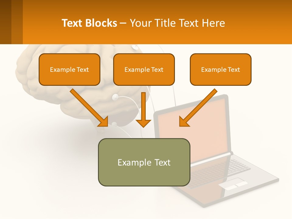 Connecting A Computer To The Brain PowerPoint Template