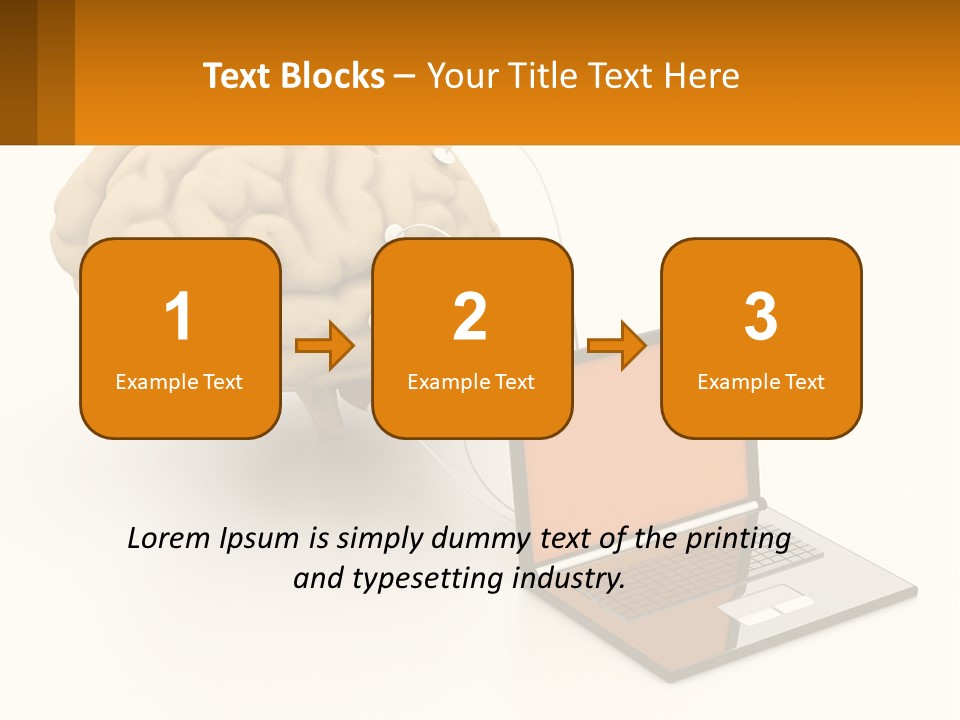 Connecting A Computer To The Brain PowerPoint Template